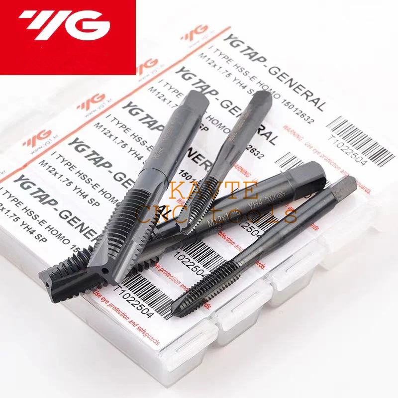 YG-1 HSS-EX T1022 Straight Flute Through Hole Taps M2 M2.5 M3 M4 M5 M6 M8 M10 M12 Processing Stainless Steel For Multi Purpose