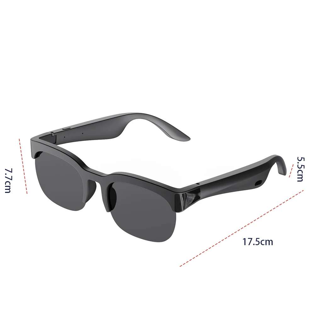 XG89 Bluetooth Glasses Real-time AI Smart Translator Hands-Free Calls Audio Glasses UV Protection Sport Headphones for Men/Women