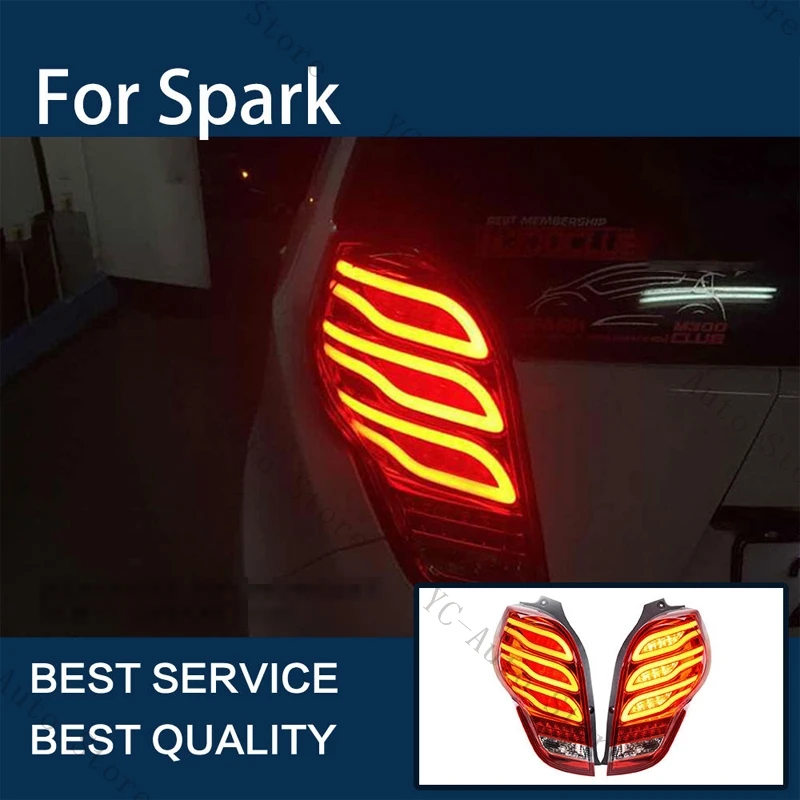 LED Rear Bumper Light Turn Signal Lamp Brake Light Car Accessories For Chevrolet Spark 2011 2012 2013 2014