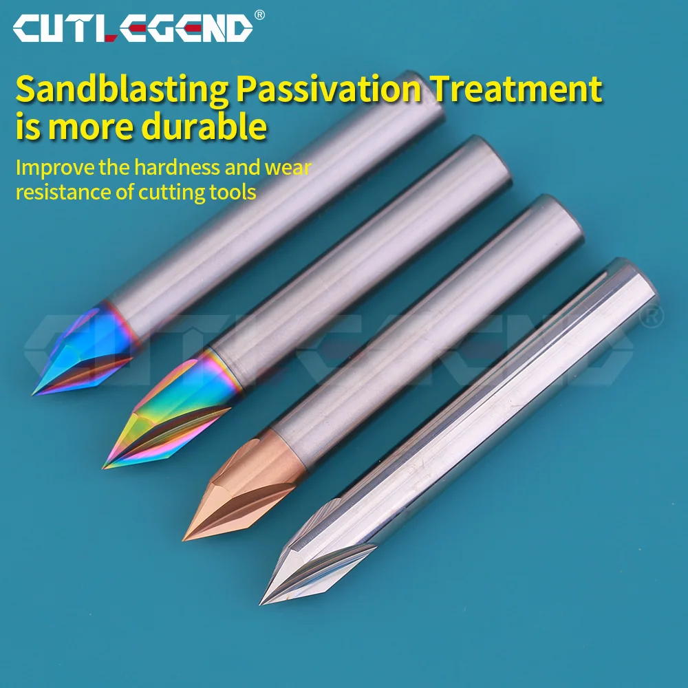 CUTLEGEND Chamfer Milling Cutter Carbide Corner Countersink Chamfering Mill Deburring Edges V Grove Router 60 90 120 Degree