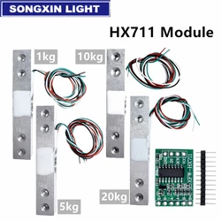 Load Cell 1KG 5KG 10KG 20KG HX711 AD Module Weight Sensor Electronic Scale Aluminum Alloy Weighing Pressure Sensor