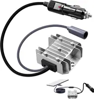 Adaptador de corriente para encendedor de cigarrillos DC 12V/24V a 48V 2A Cable de alimentación convertidor de refuerzo para RV, vigilancia, barco 10-30V a 48V 2A