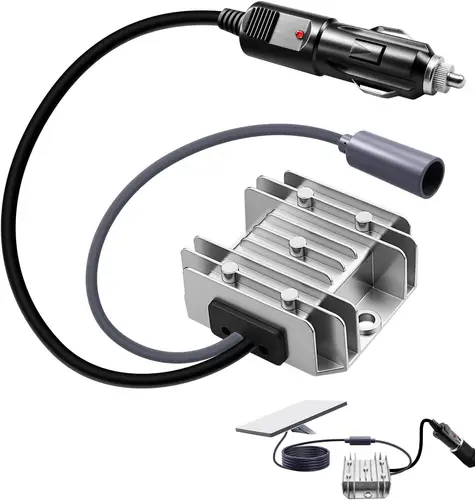 Imagen 1 del producto Adaptador de corriente para encendedor de cigarrillos DC 12V/24V a 48V 2A Cable de alimentación convertidor de refuerzo para RV, vigilancia, barco 10-30V a 48V 2A