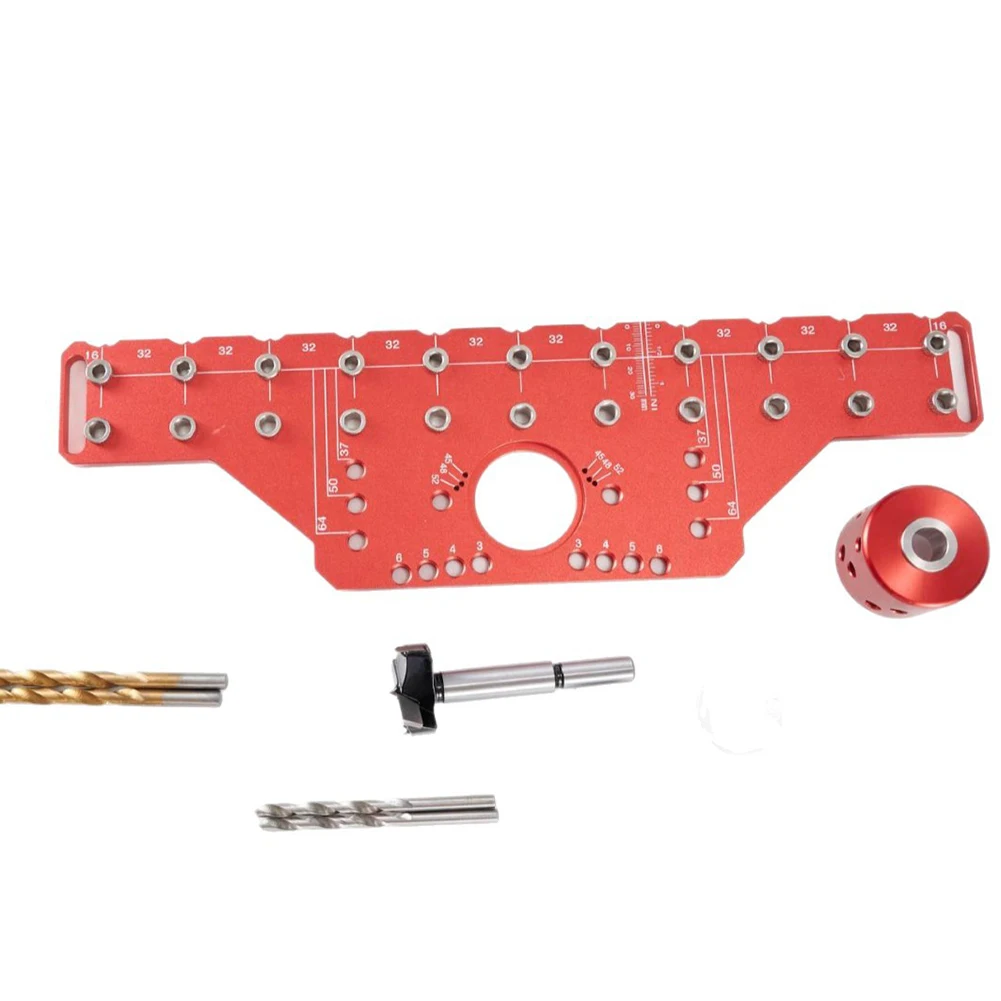 Home Improvement As Shown Drilling Guide Hinge Puncher Adaptable For Various Projects Efficient Shelf Installation