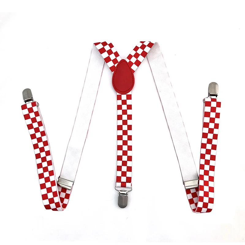 Fashion Check/Plaid Design Mix Erwachsene Hosenträger Männer Hemd Strumpfgürtel für Hosen Hosen Hosenträger Hochzeit Schultergurte Geschenk