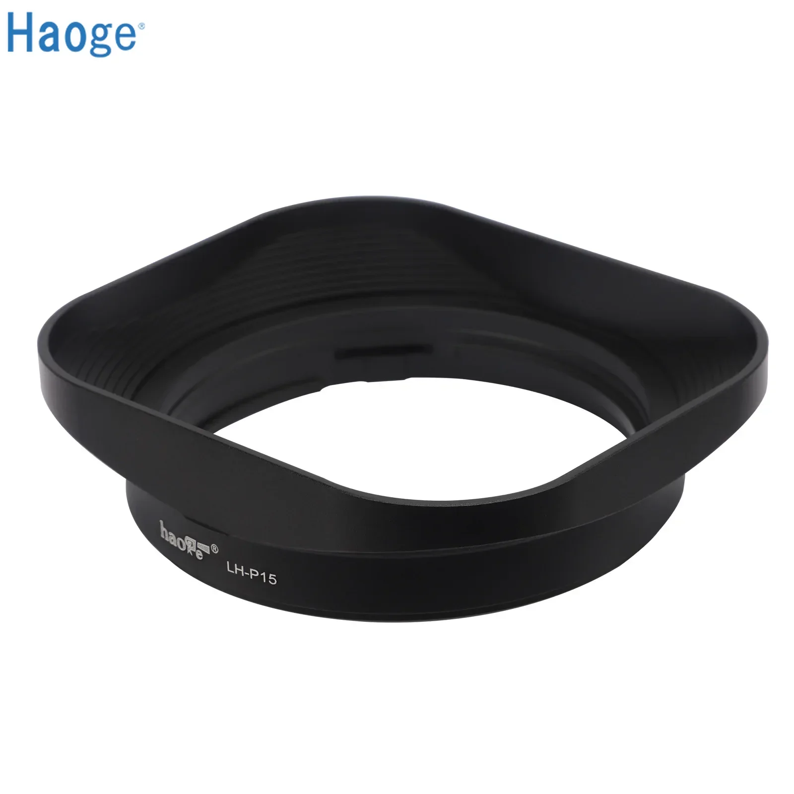 Haoge Square Metal Lens Hood, LH-P15, F1.7, apto para Panasonic Leica DG, SUMMILUX, 15mm, F, 1.7 ASPH