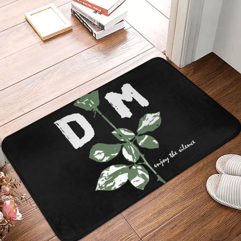 Custom Military Green Music Doormat  Entrance Bathroom Kitchen Floor Door Mats Depeche Cool Mode Garden Rug Carpet Footpad