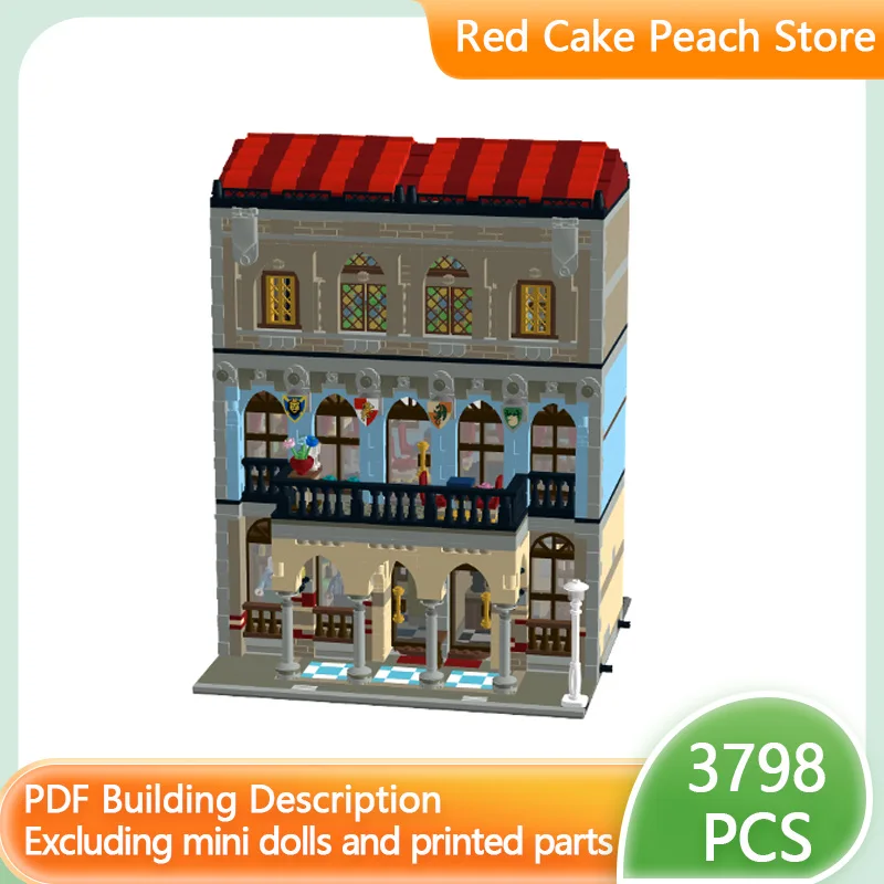 

Модель City Street View MOC, строительные кирпичи, природный исторический клуб, модульная технология, детские праздничные подарки, сборные игрушки, костюм