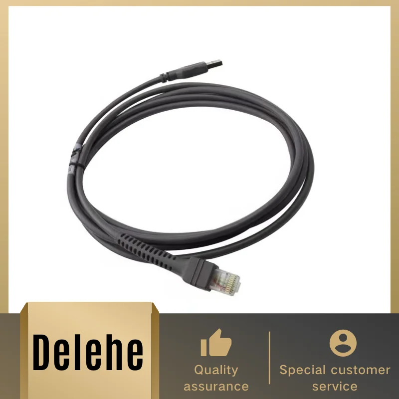 Cable USB de 2M para Escáner de código de barras Motorola Symbol LS2208 LS3408 LS4278 DS3578 DS4208, 50 Uds., entrega gratuita