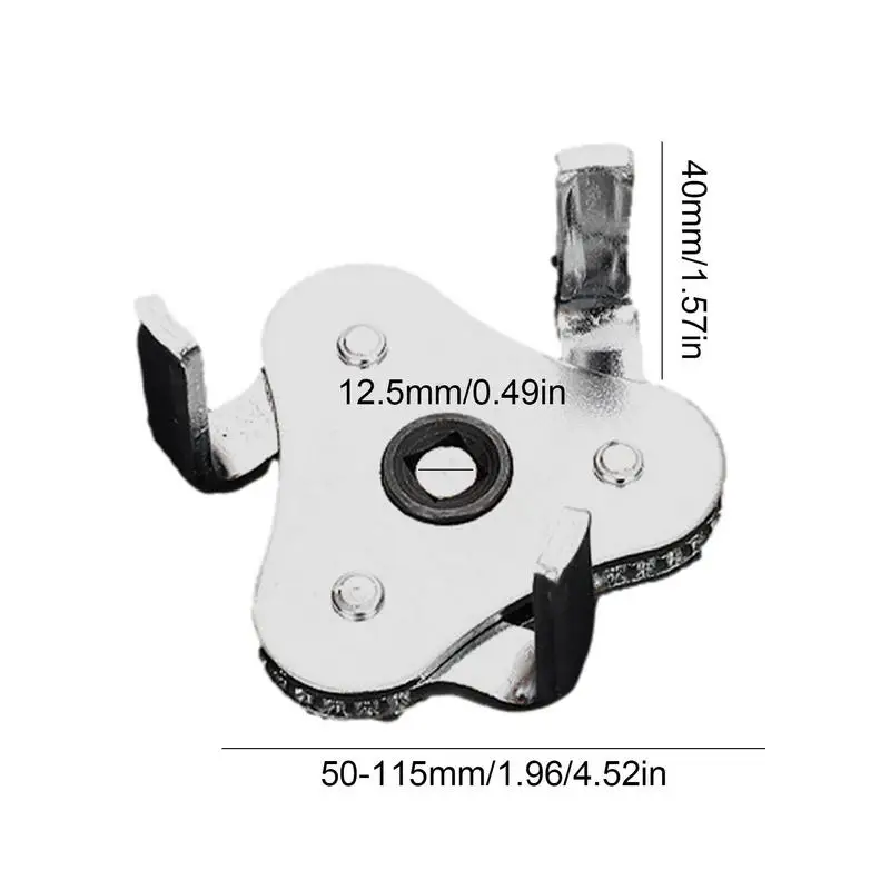 Chiave del filtro dell\'olio strumento regolabile per chiave del filtro a 3 griffe regolabile per la rimozione dell\'olio rimozione dello strumento