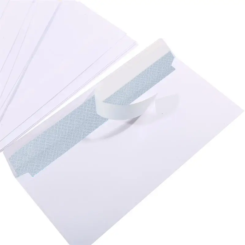

10/20/30/50/100Pcs Windowless white envelope 10 # Secure Business Envelope Can hold A4 paper Bill invoice Self Sealing Envelope