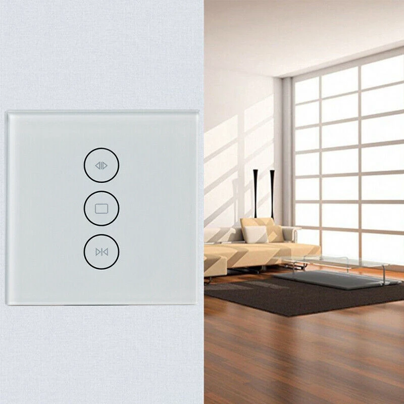 

A25P 86Mm Wifi Smart Curtain Switch Remote Control Smart Roller Shutter Switch Compatible For Alexa/Amazon ECHO/Google Home