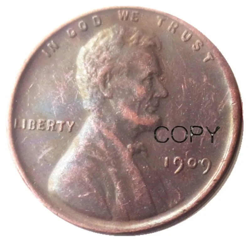 US 1909-P/S/VDB/SVDB One Cent Copper Copy Decorate Coin