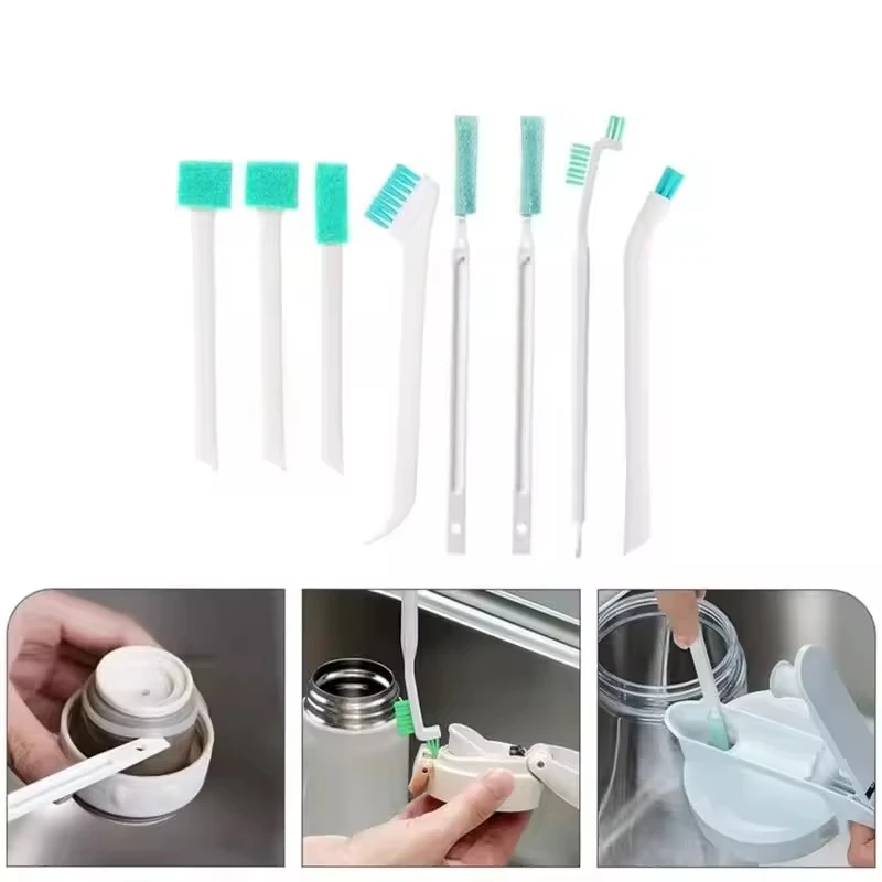 9 Pcs Small Cleaning Brushes Household Cleaning,Crevice Cleaning Tool Set for Window Tracks Groove Humidifier Car Bottle Toilet image 4
