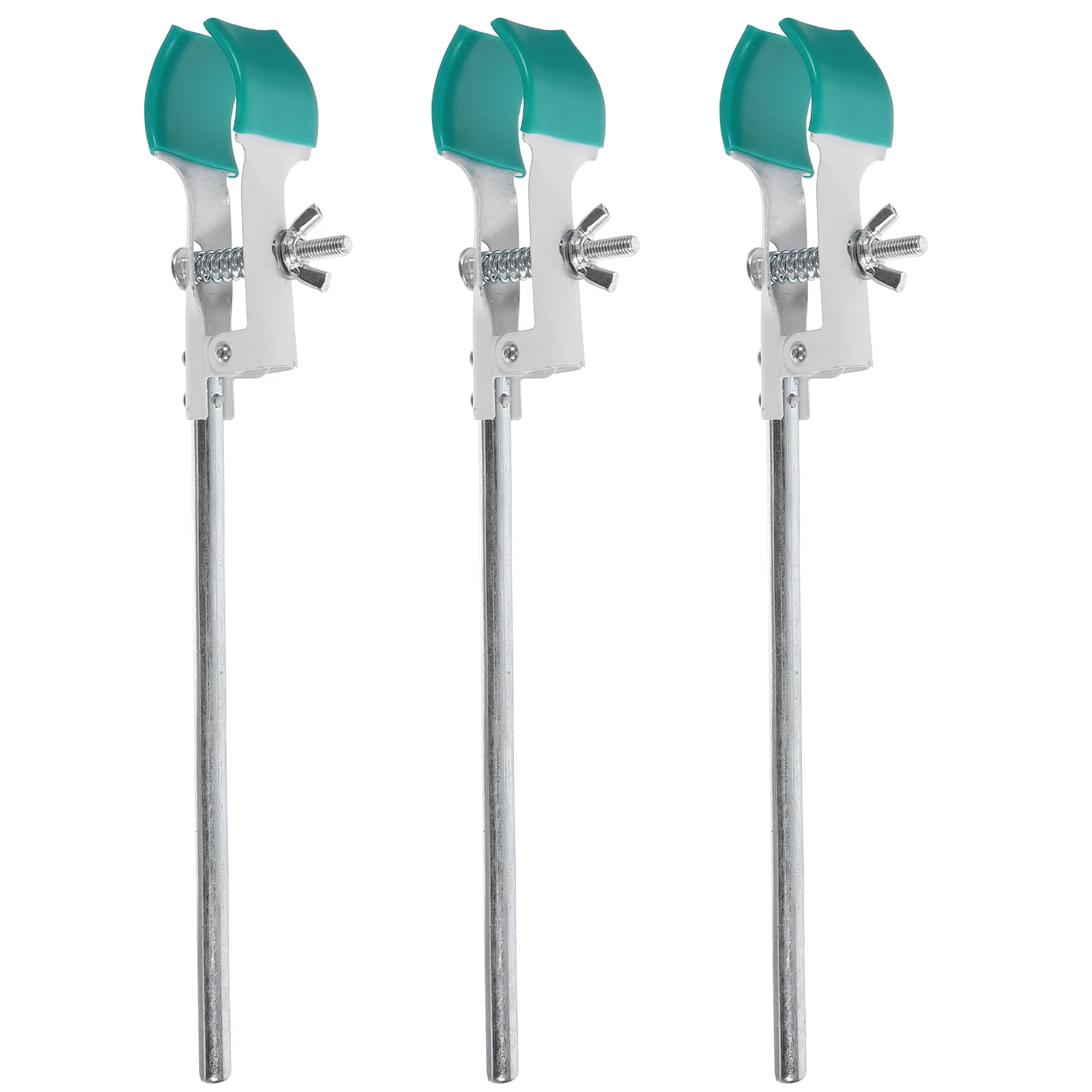 

3 Pcs Flask Clamp Bottle Clip Holder Tube Beakers Universal Pvc Test Quick Clamps Anti Slip