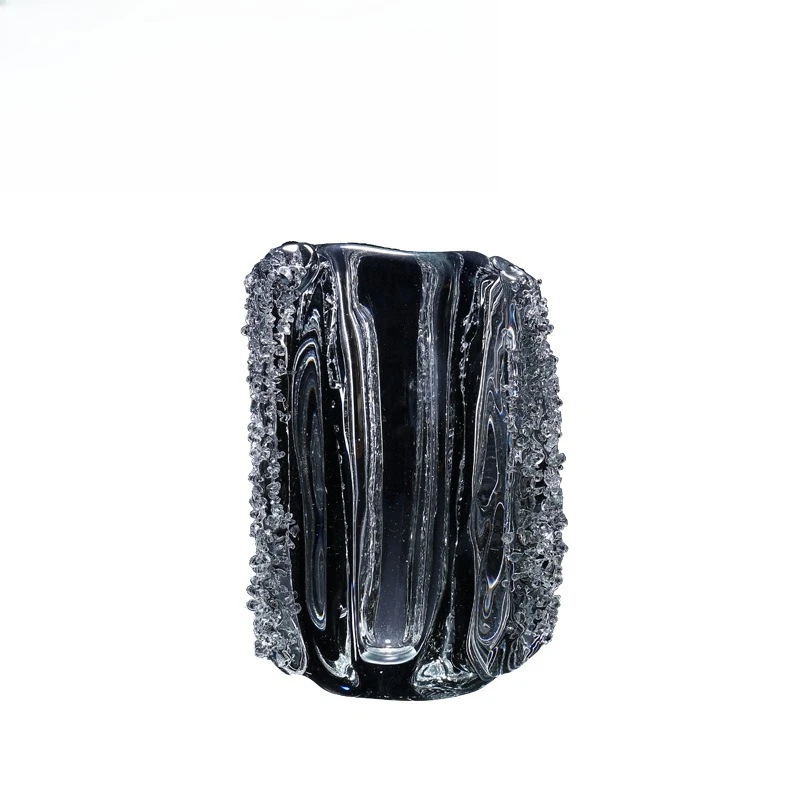 Handmade modern  transparent glass vase model room hotel villa office ornament