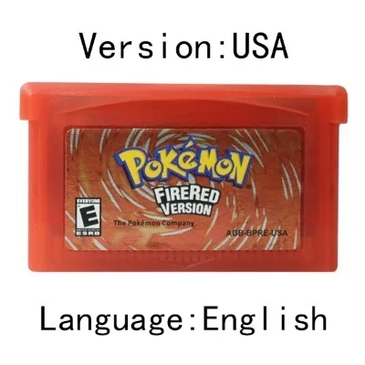 GBA-Spiel Pokemon-Serie Videospiel-Kassette Konsolenkarte Pokemon Emerald FireRed Ruby LeafGreen Sapphire Mehrsprachig