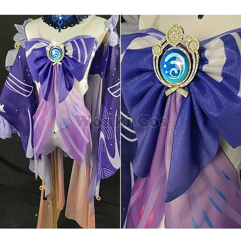 Ss13Game Impact Sangonomiya Peruca Fantasia Festa de Halloween Gen Cosplay Shin Kokomi Trajes