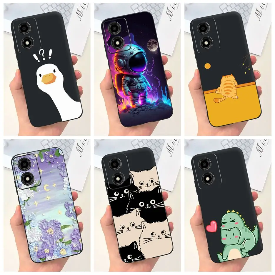 For Motorola Moto G04 Case XT2421-2 New Fashion Cartoon Cover Shockproof Phone Case For Motorola G04 Moto G04s MotoG04 Soft Bags