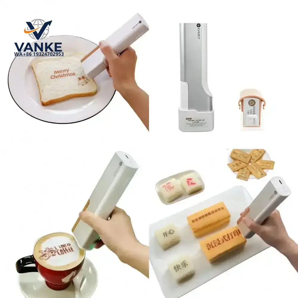 Qwinn （2026）hotHandheld Food Grade Printer PrintPen Mini Inkjet Food Cake Beer Coffee Macaron Bread Cookie Letter Imge logo