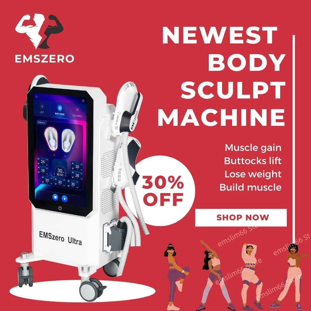 EMSZERO 6500W EMS Nova Corpo Esculpir Máquina Muscular Peso Eletromagnético Emagrecimento EMSzero