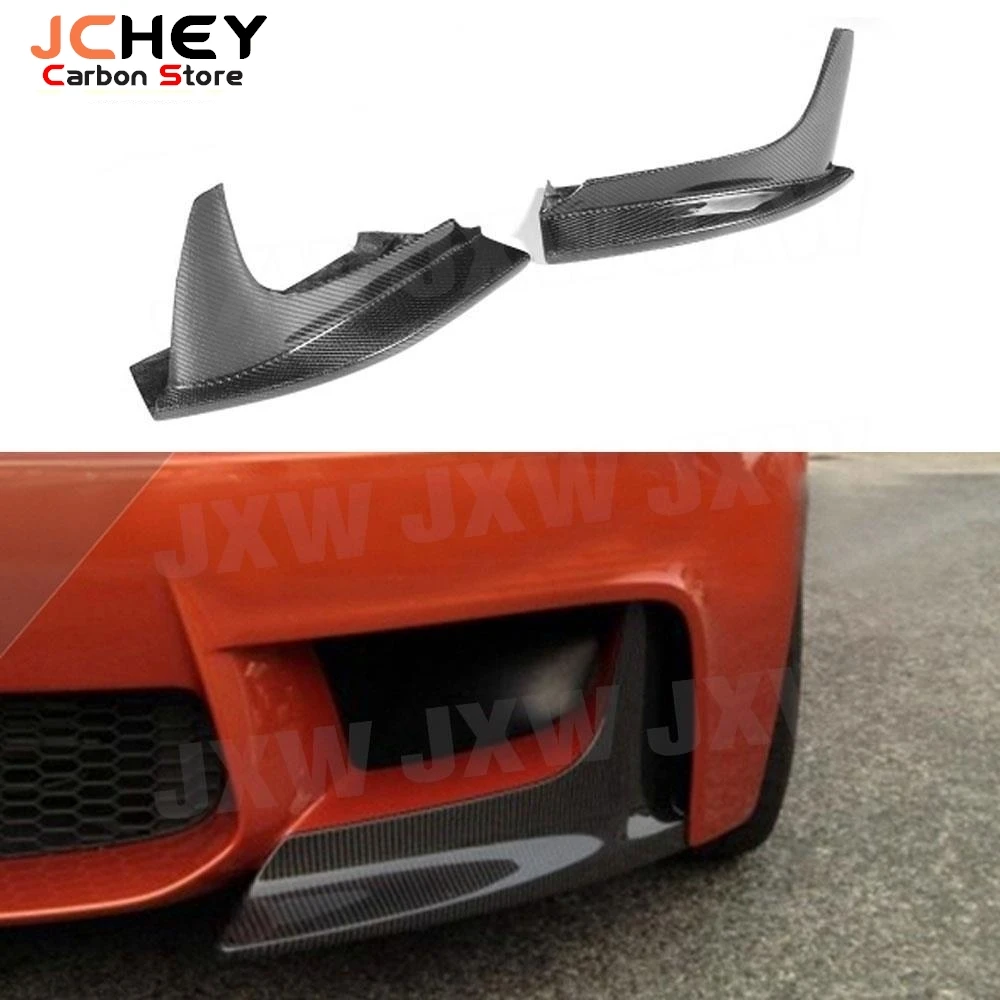 

JCHEY Carbon Fiber Front Bumper Lip Splitters Apron Flaps Cupwings Winglets For BMW 1 Series E82 1M Coupe 2 Door 2011-2013 FRP