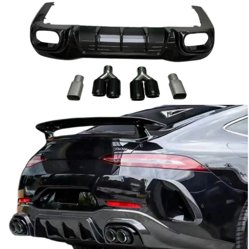 

Carbon Fiber Rear Bumper Lip Diffuser for AMG GT63 2019 Type Bcustom