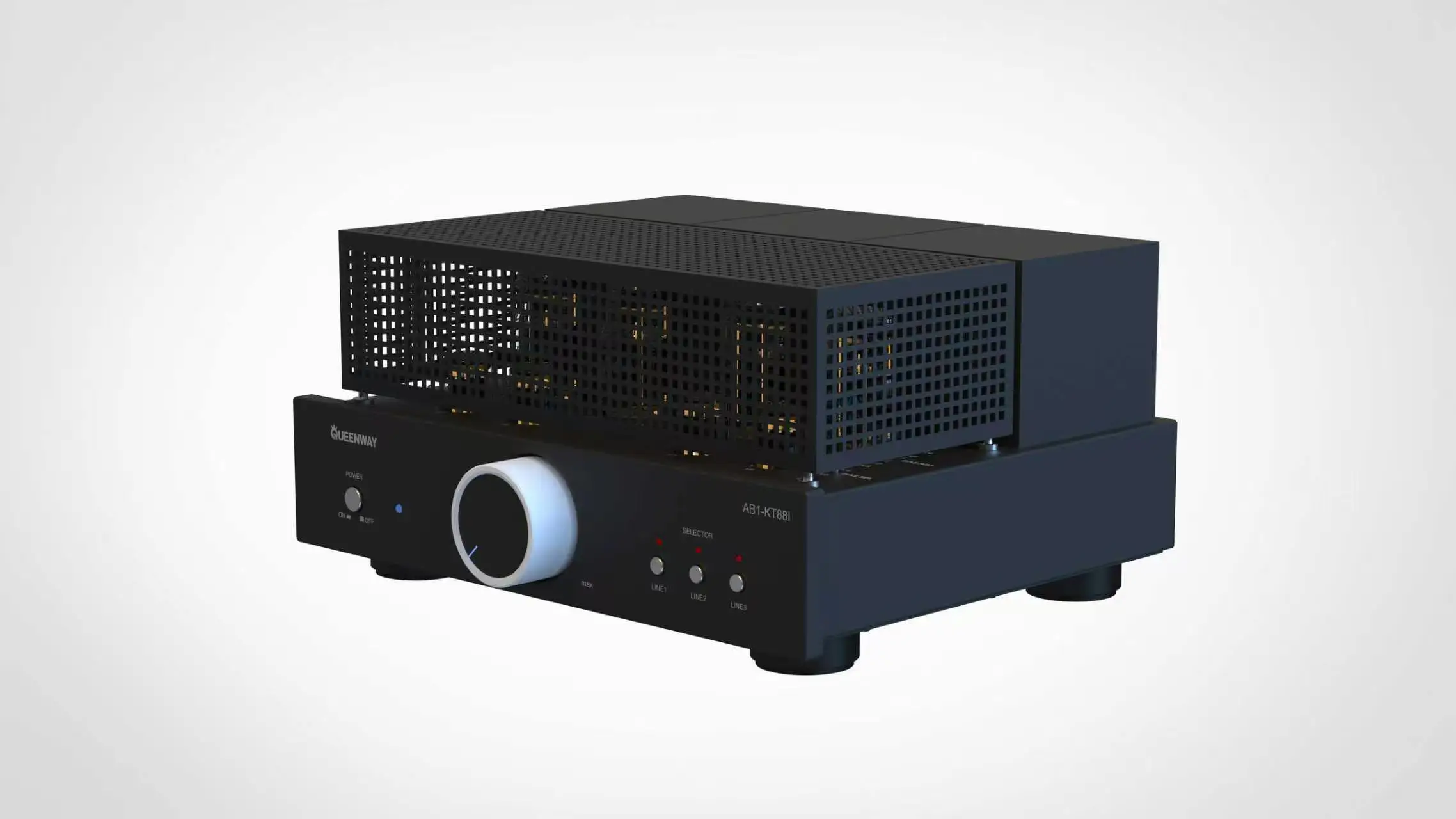 Queenway AB1-KT88I Integrated Vacuum Tube Amplifier Psvane KT88*4 32/50W*2 Triode Ultra Linear Mode Converter Remote 110V/220V