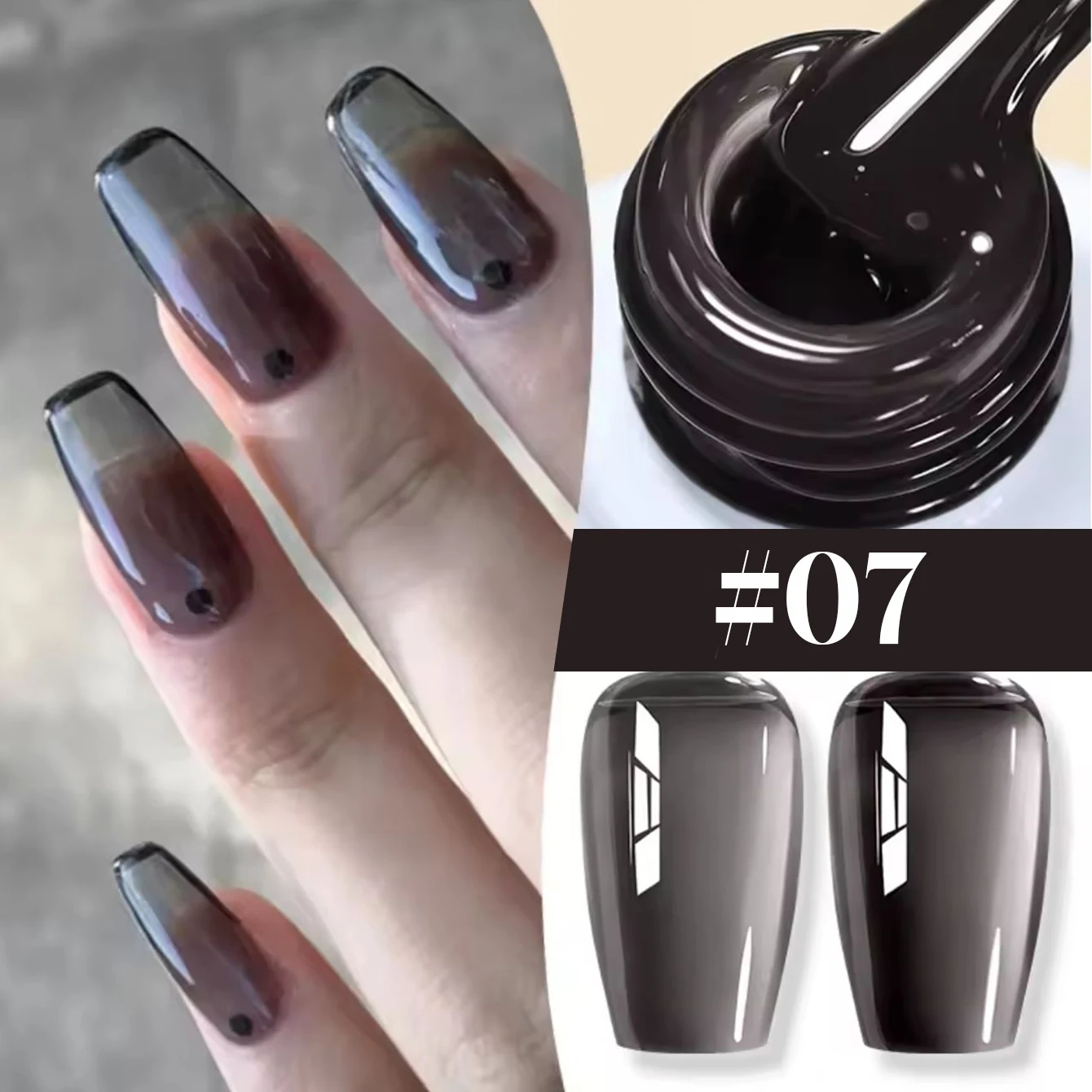 10 ml 1–30 Stück Jelly Nude Clear Black Gel Polish Translucent Pink Milky White Nail Gel Maniküre UV LED Semi Permanent Nagellack