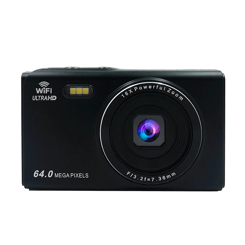 4K Digital Camera Photography Camera 64MP Autofocu Webcam Vlog Video Recorder Compact Cameras