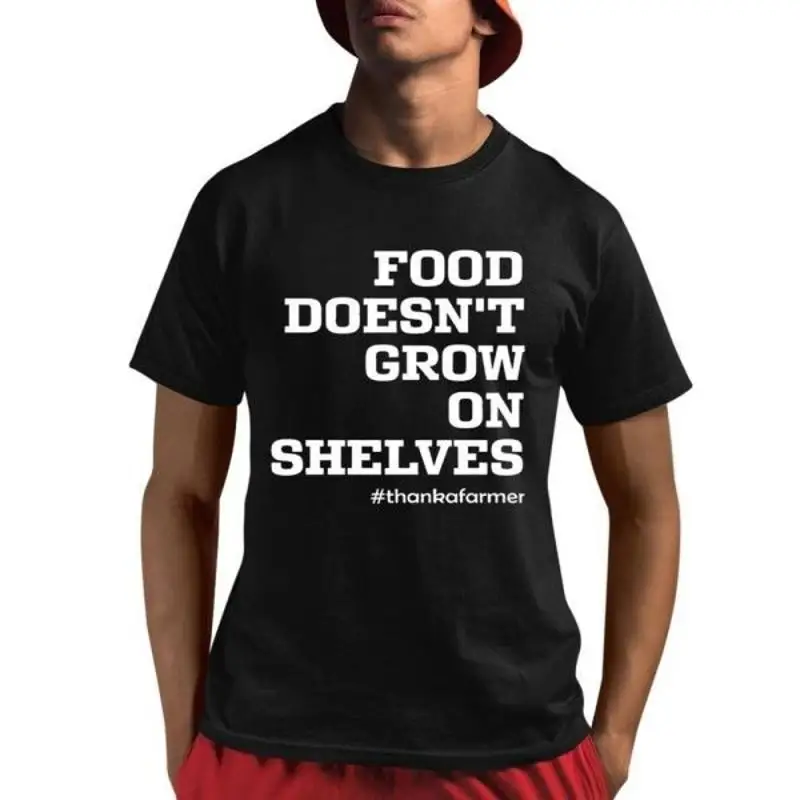 Les aliments ne poussent pas sur les étagères T-shirt