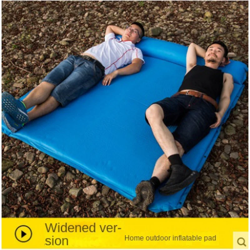 Automatic Charge 3-4 People Widen and Thicken Camping Moisture Proof Pad Tent Lunch Break Picnic Mat Three-Person Air Cushion