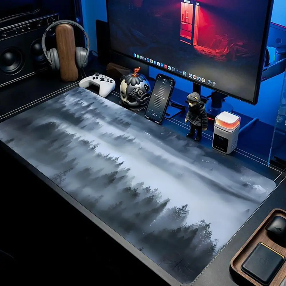 

Mist Forest Mouse Pad large keyboard mouse desk pad non-slip rubber gaming mouse pad laptop mouse carpet full of mystery