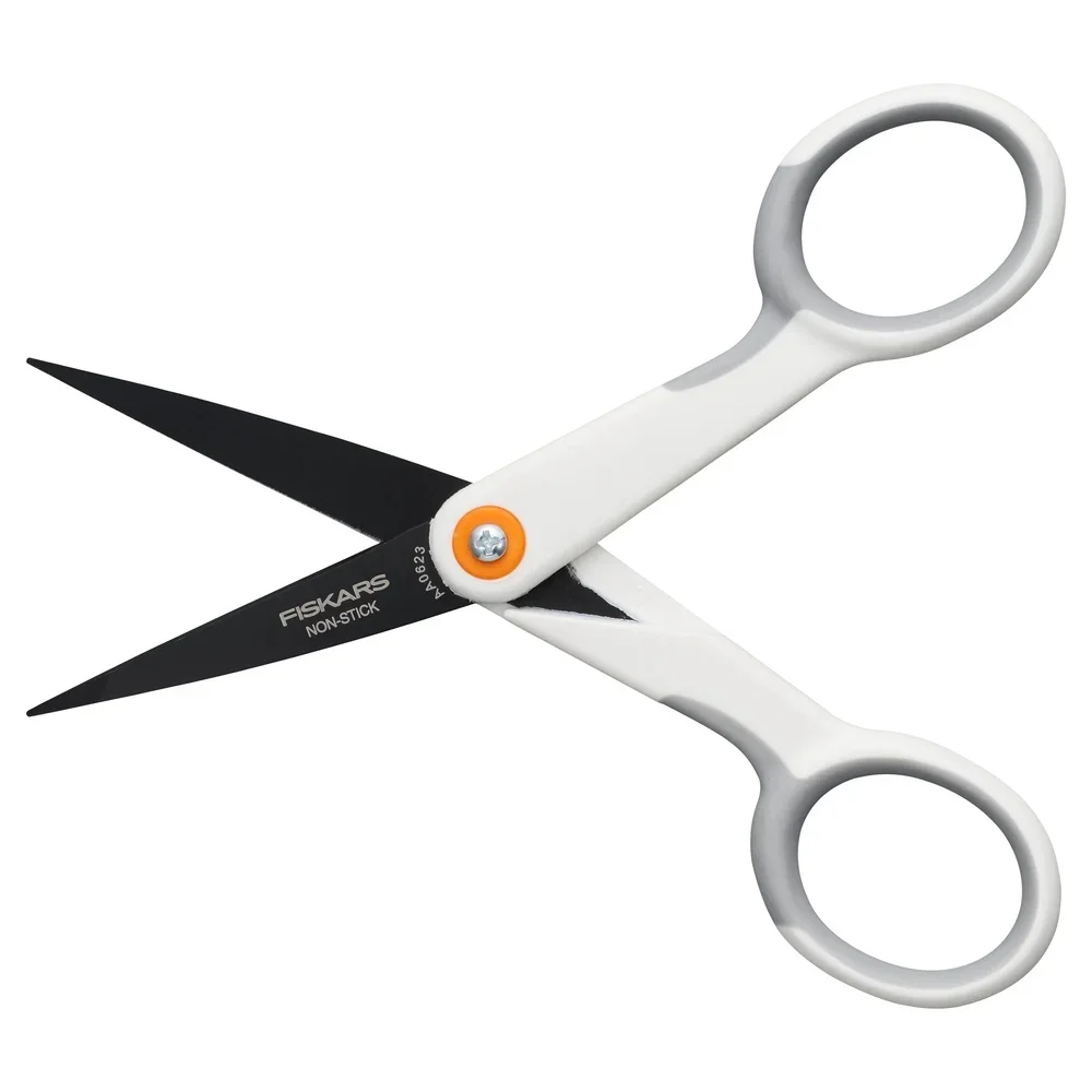 5 Inch Micro-Tip Scissors Softgrip Ergonomic Handle Precision Stainless Steel Ideal Crafting Fabric Cutting School Projects