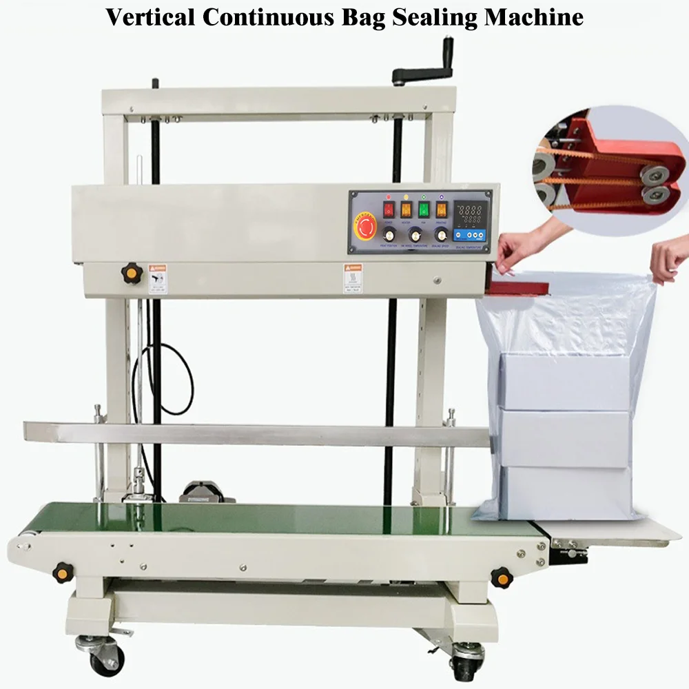 Automatic Sealing Machine for Plastic Packages Beverage Foil Film Pouches Versatile Bag Sealer