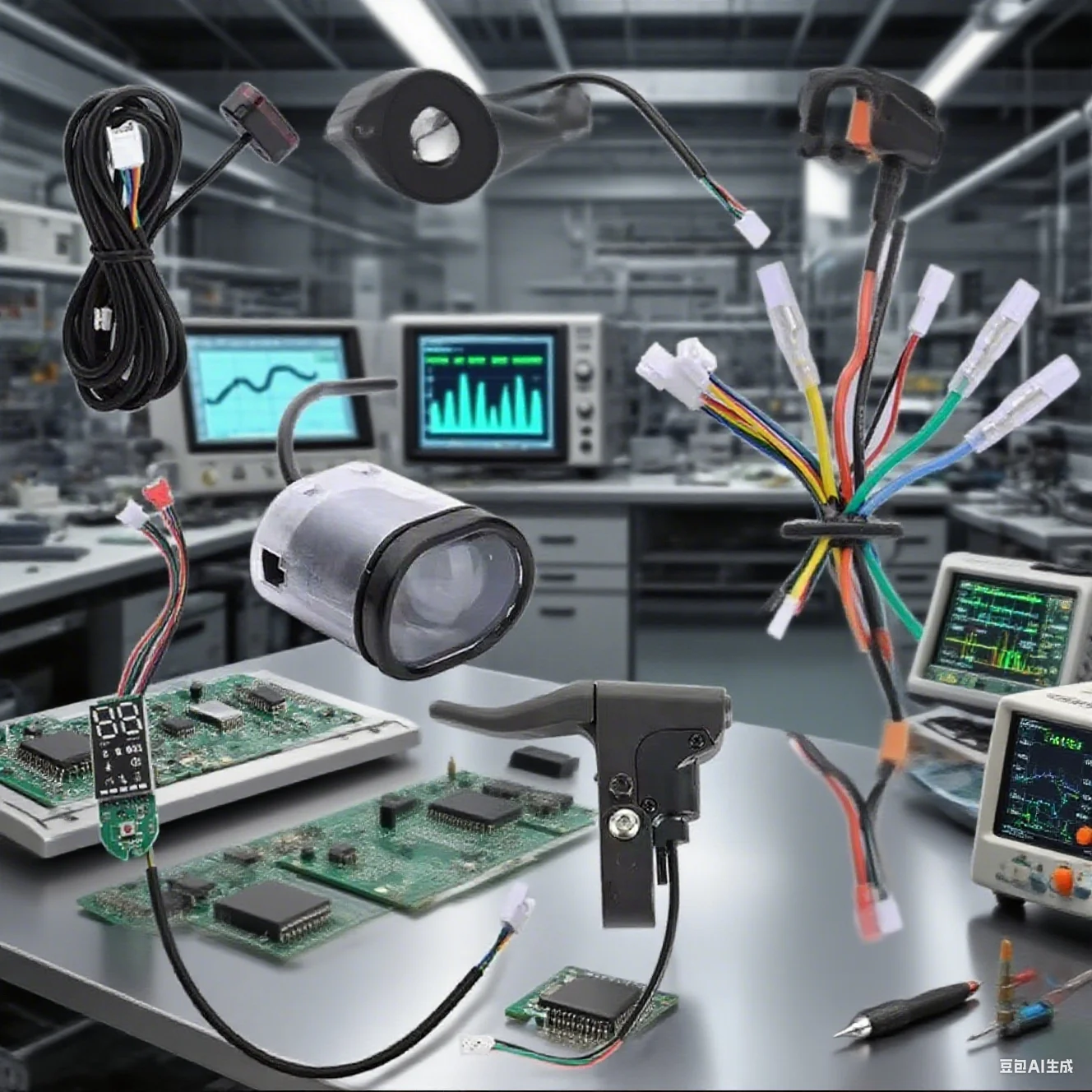 

36V 500W Scooter Controller For MAX 10inch 17A Aluminum Alloy Kit With Dashboard Accelerator Safety Protection