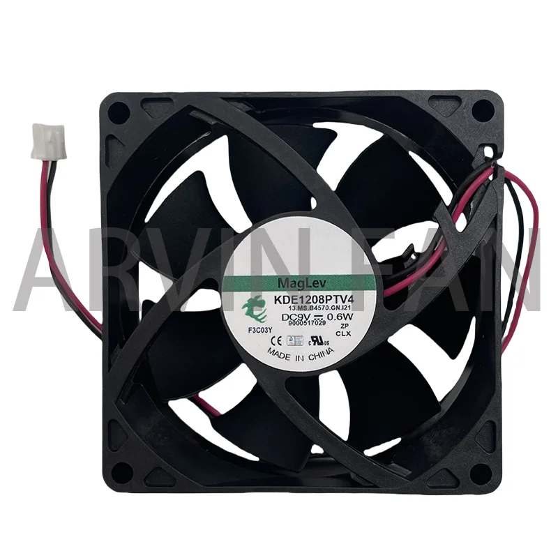 Ventilateur de refroidissement KDE1208PTV4, original, 8cm, 80mm, 8025, 80x80x25mm, DC9V 0.6W, suspension magnétique