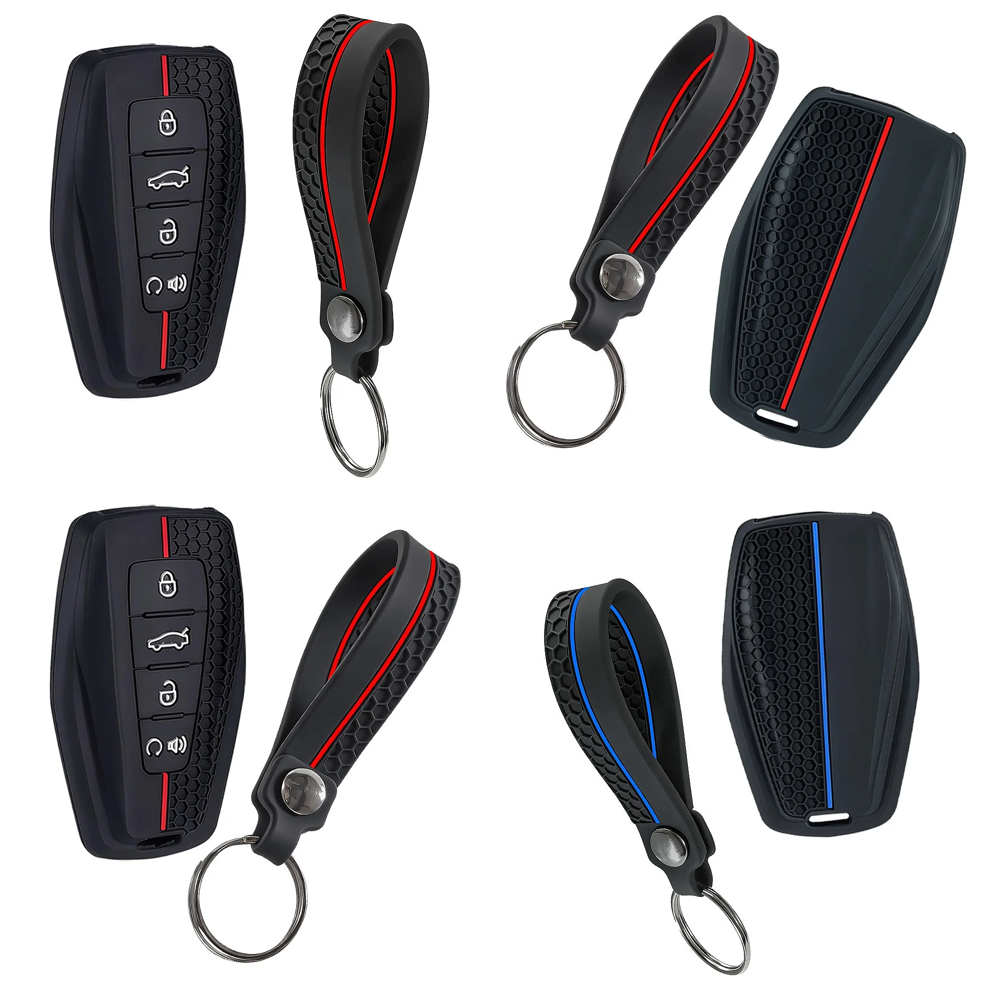 For Geely Coolray X6 Emgrand Global Hawk GX7 Silicone Auto Key Shell Cover Remote Key Fob