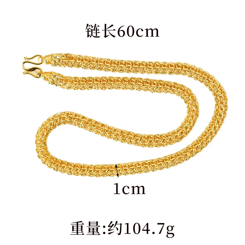 

Роскошное ожерелье из чистого золота 9999 пробы 24 карата с килем, мужское ожерелье с властным драконом в стиле ретро