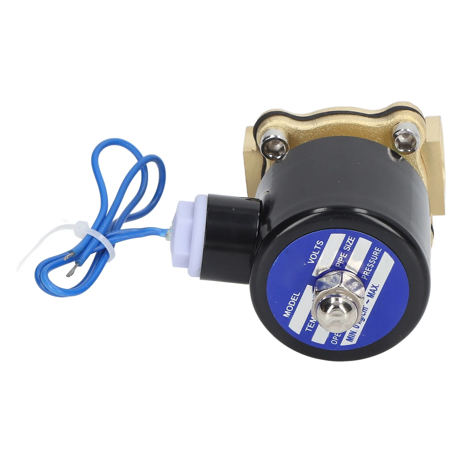 Solenoid Valve 2W Normally Closed Brass Copper Core Coil Electric Solenoid Valve for Water Gas Oil