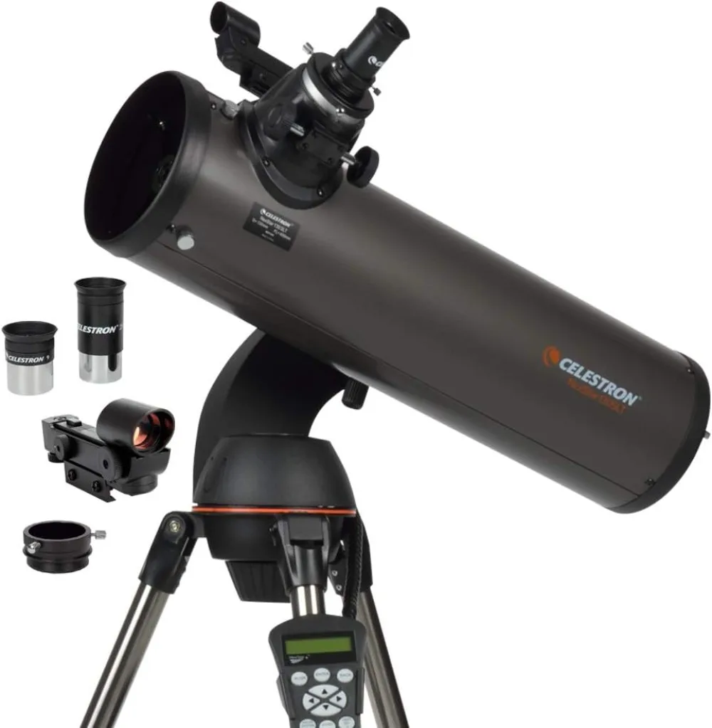 NexStar 130SLT Computerized Telescope Compact and Portable Newtonian Reflector Optical Design SkyAlign Technology Computerized