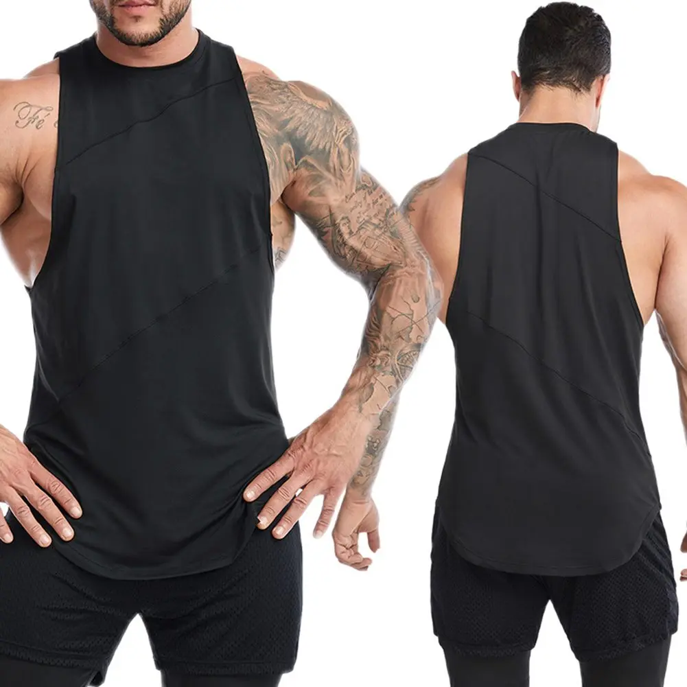 

Stringer Singlet Vest Black Blue S-3XL White Bodybuilding Sporty Tank Tops Brand New Gyms Fitness Workout Sleeveless Shirt