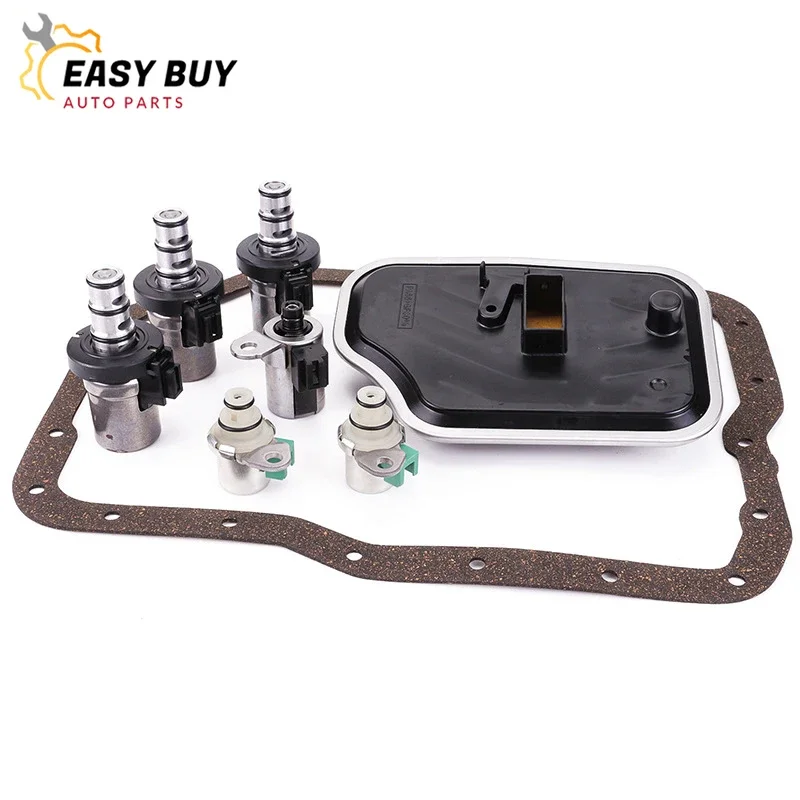 4F27E FN4A-EL Transmission Solenoid Solenoids Kit with Filter KIT Suit 4F27E FN21-21-1F1 for 99-UP Ford Mazda 2 3 5 6 CX-7 MPV