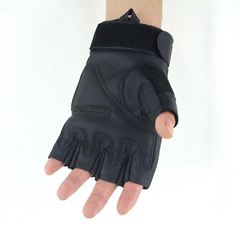 Guantes de medio dedo para deportes al aire libre, protección resistente al desgaste, guantes tácticos de combate, montañismo, equitación