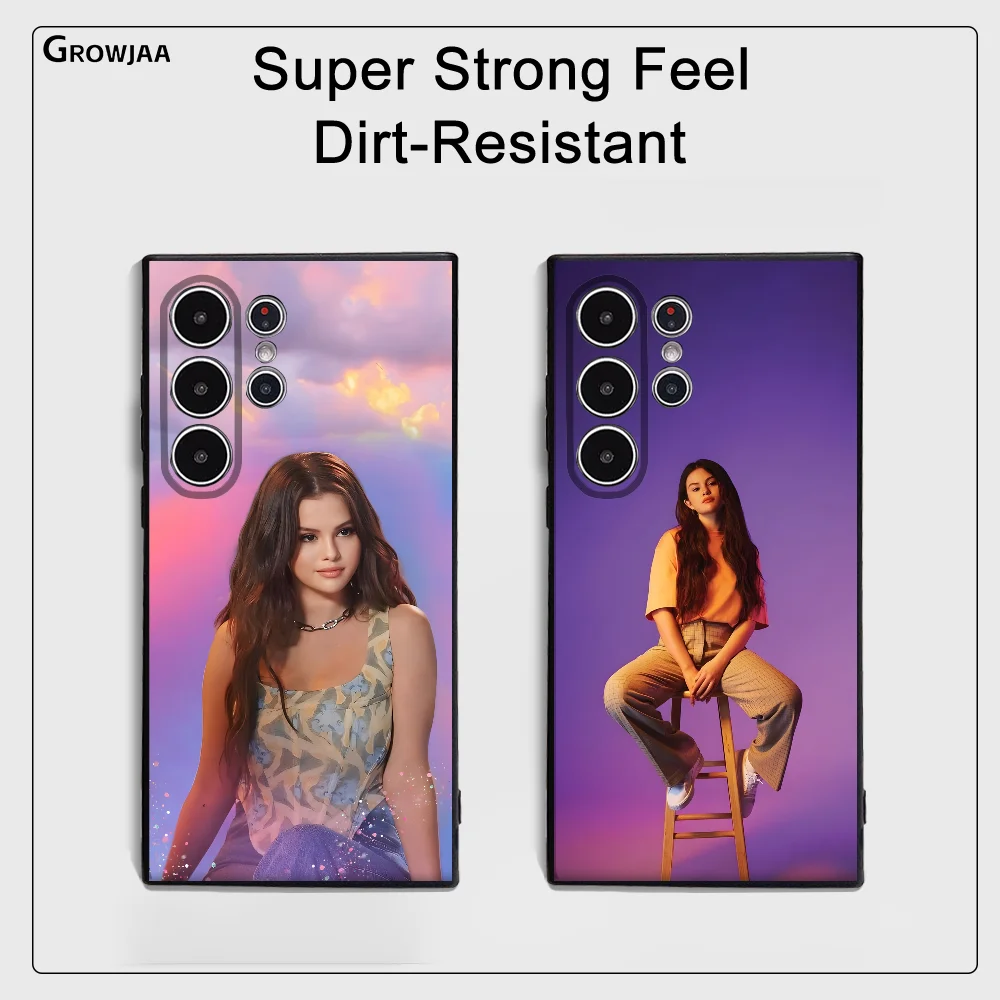 

Singer S-selena Gomezs Phone Case Samsung Galaxy S25 S24 S22 S23 Ultra S21 S20 Plus 5G Frosted Non-Slip Full Cover Soft Case