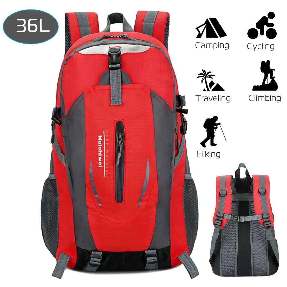 

Hiking backpack, 36-liter outdoor waterproof and lightweight packing backpack camping outdoor backpacks Outdoor Bags red