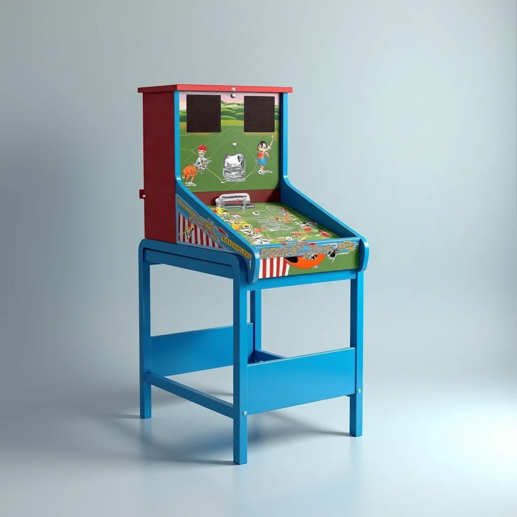 Mini Soccer Game Pinball Vending Machine, Coin Token Operated Toy Vending Equipment for Children