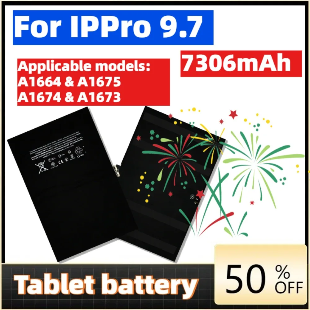 For Apple IPad Pro 9.7 Pro97 A1673 A1674 A1675 Batteria 7306mAh Replacement Battery