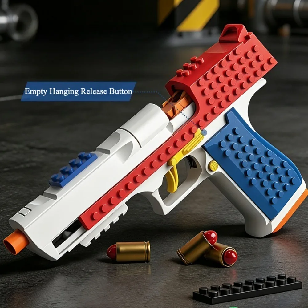 New Arrival Multiple Styles DIY Assemble Building Block Puzzle Play Toy Shell Ejection Soft Bullet Construction Set