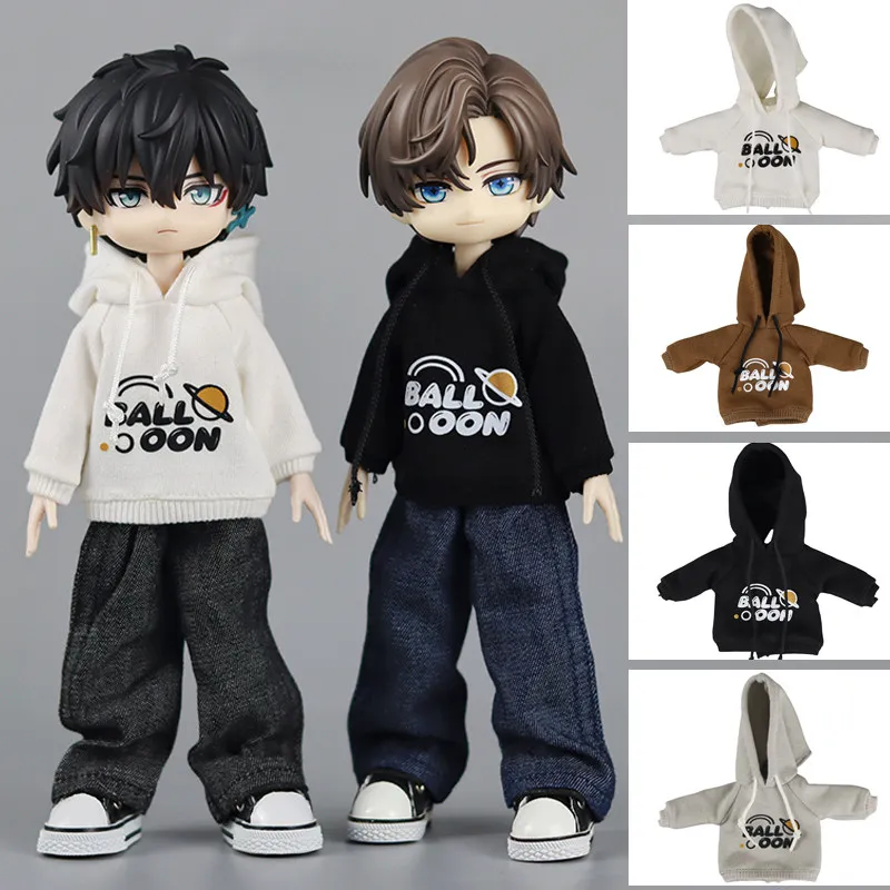 Ropa de vestir con capucha para muñecas MJD 1/8, para muñecas BJD 1/12 Advocate Freedom Asami 3.0 Beiming Xiuluowan 10000 Escape Body